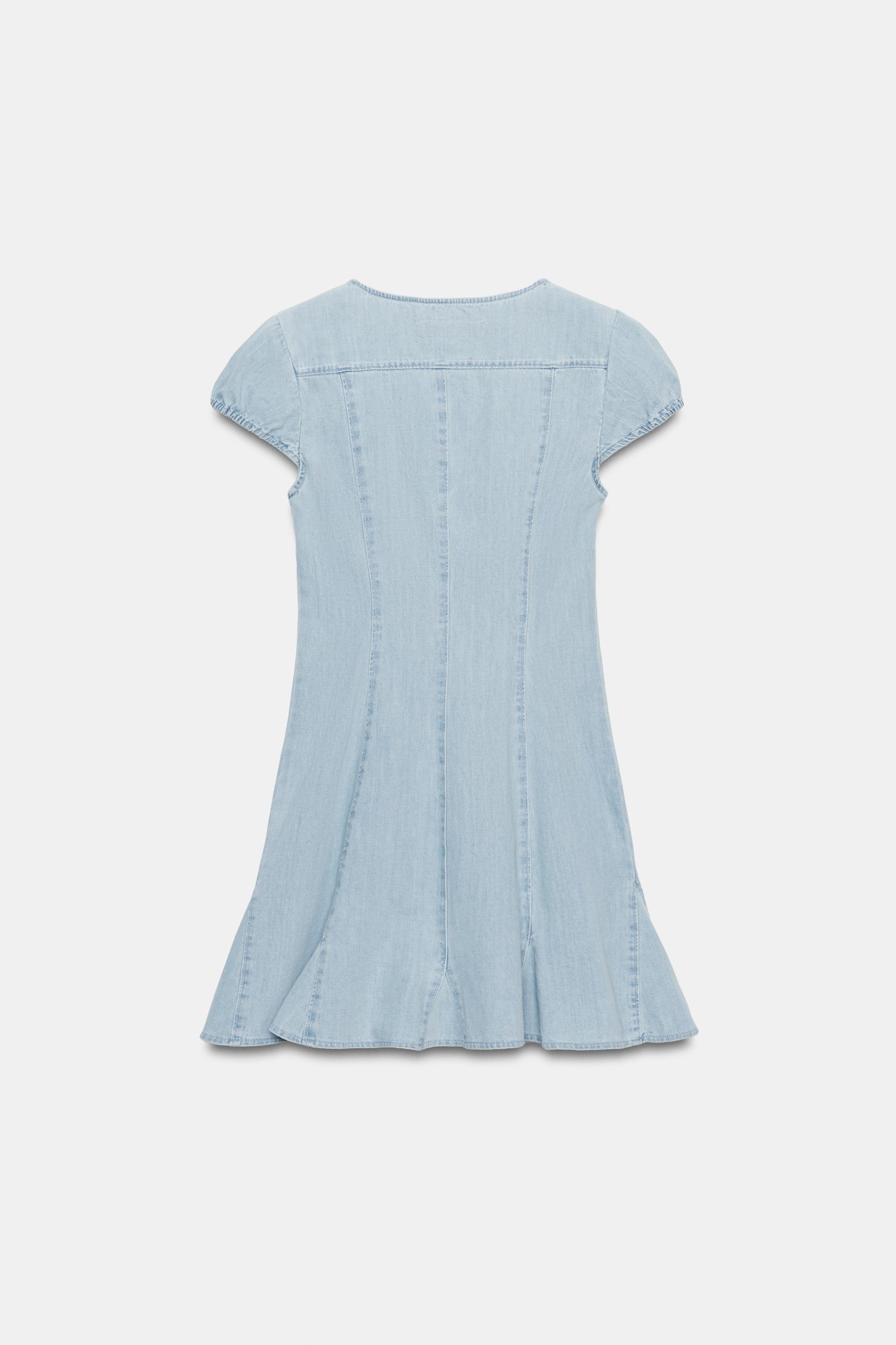 TRF DENIM MINI DRESS